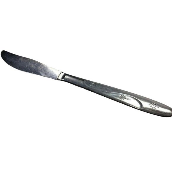 Americana Star Starburst Dinner Knife Vtg Stainless Flatware USA MCM Mod Atomic - Picture 1 of 8